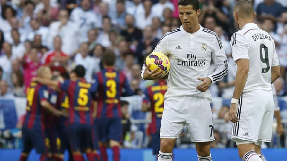 Neymar a los 4 minutos abri&oacute; la cuenta en el Santiago Bernab&eacute;u.