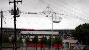 Un sector del estadio Ciudad de La Plata sufrió serios daños por el temporal