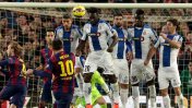 Brillante: Lionel Messi marcó tres goles en la goleada del Barcelona