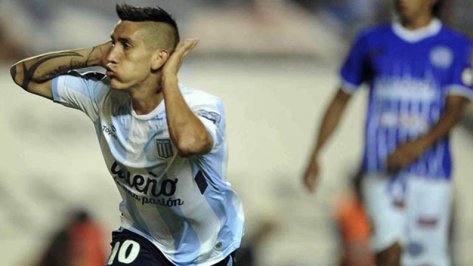 Centurión anotó el gol que le valió a Racing el campeonato.