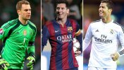 Messi, Cristiano Ronaldo y Neuer irán por el ansiado Balón de Oro