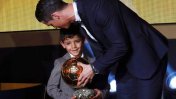 Mirá el imperdible encuentro entre el hijo de Cristiano Ronaldo y su ídolo Messi