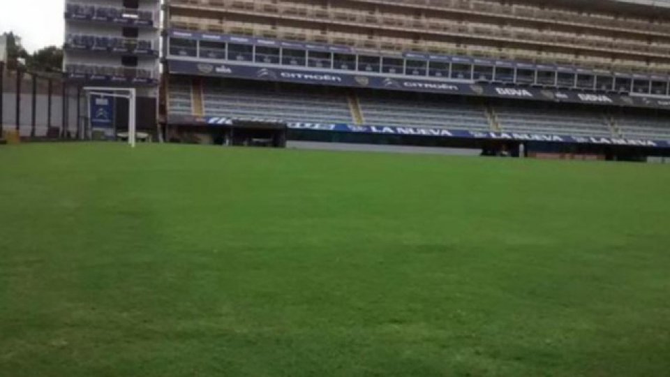 El suelo del estadio Xeneize está quedando en óptimas condiciones.