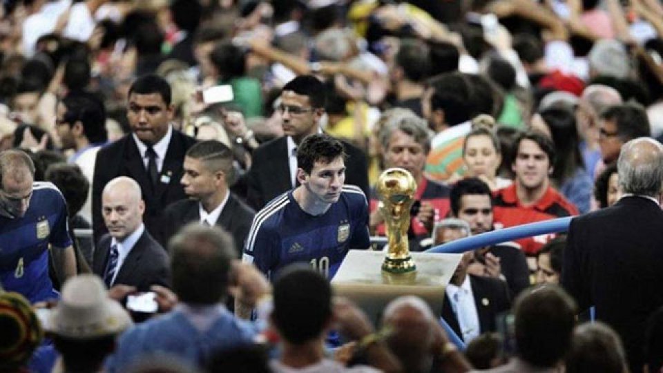 Leo Messi en la final del Mundial.