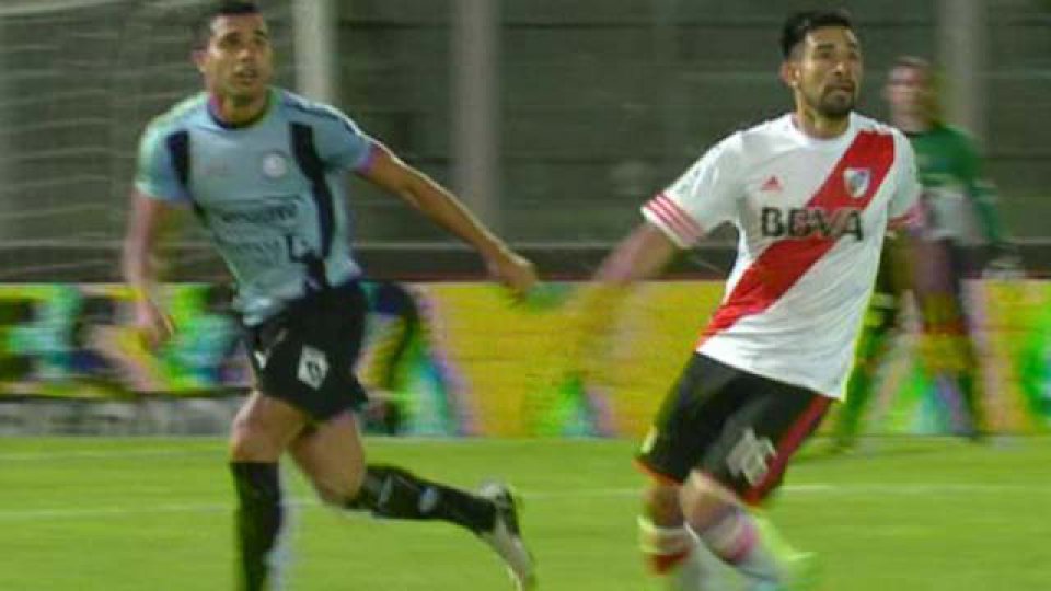 Rievr encontró el gol en un partido complicado ante Belgrano.