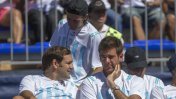 Juan Martín Del Potro y Guillermo Coria acompañan al equipo de Copa Davis