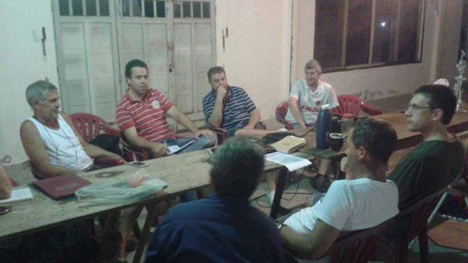 La directiva de Recreativo Libertador.