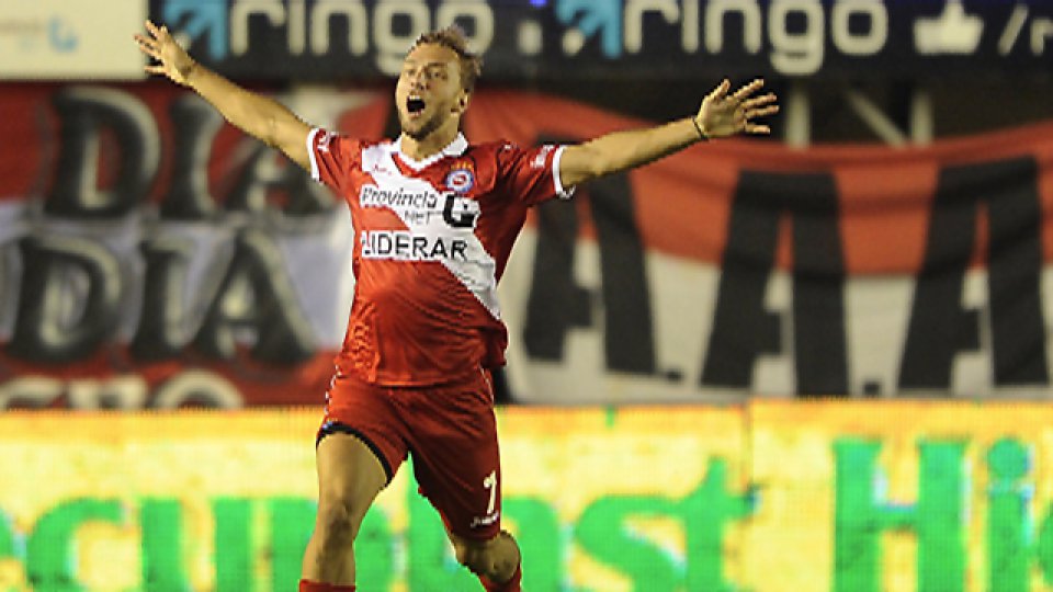 Rinaldi festeja su gol.