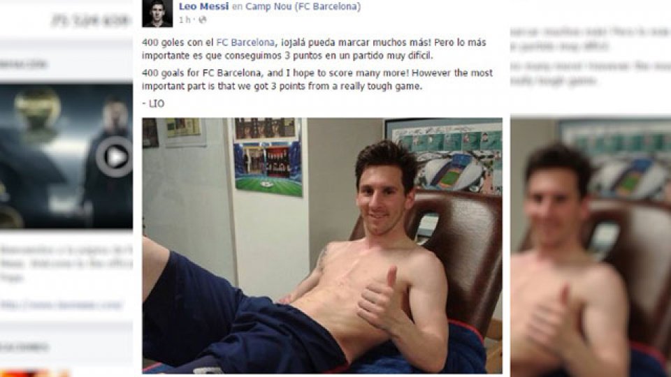 Lionel Messi llegó a la increíble marca de 400 goles.