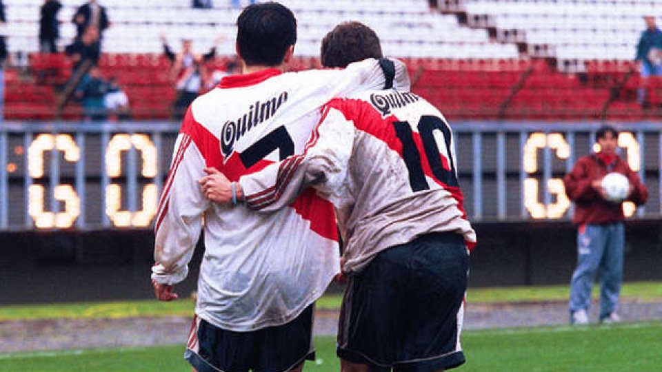 Aimar y Saviola, en otros tiempos.