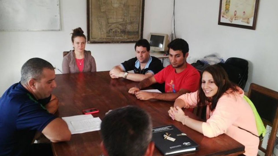 El arribo de la serbio Marina Markovic a Paraná.