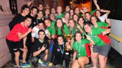 El plantel femenino de la Sociedad Unión Árabe regresó a Paraná tras obtener el Nacional de Clubes de Handball