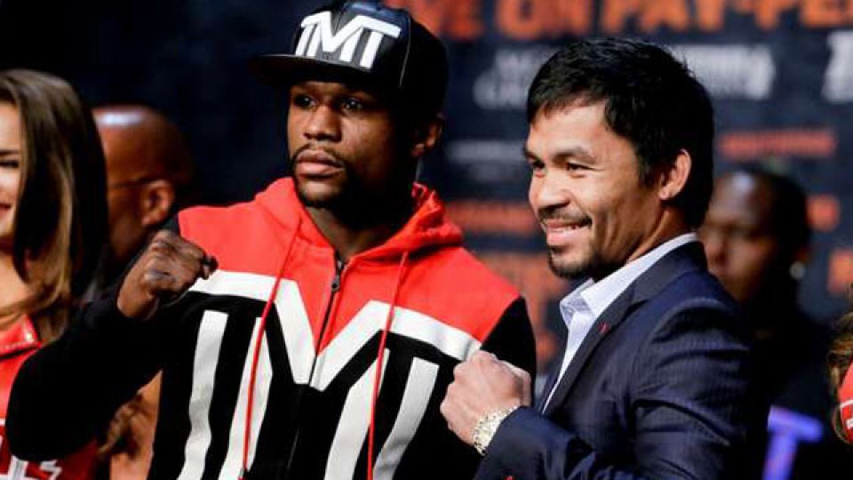 Mayweather y Pacquiao en el último cara a cara.