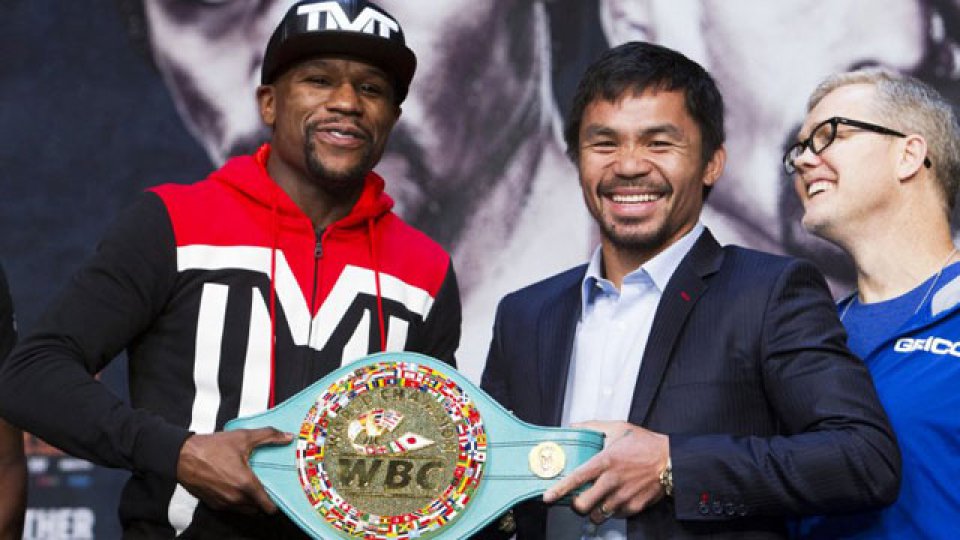 Mayweather y Pacquiao en el último cara a cara.