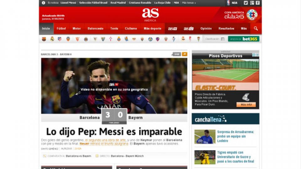 fue tapa en los principales medios europeos.