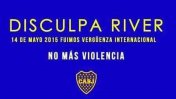 Un afiche diferente: Boca le pidió disculpas a River
