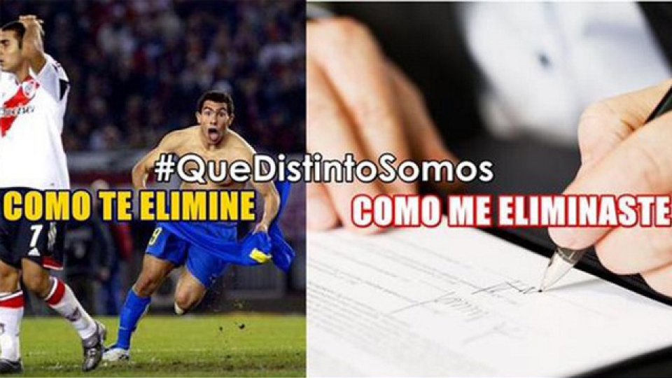 Boca se mofa de River por lograr el pase a Cuartos por decisión de la Conmebol.
