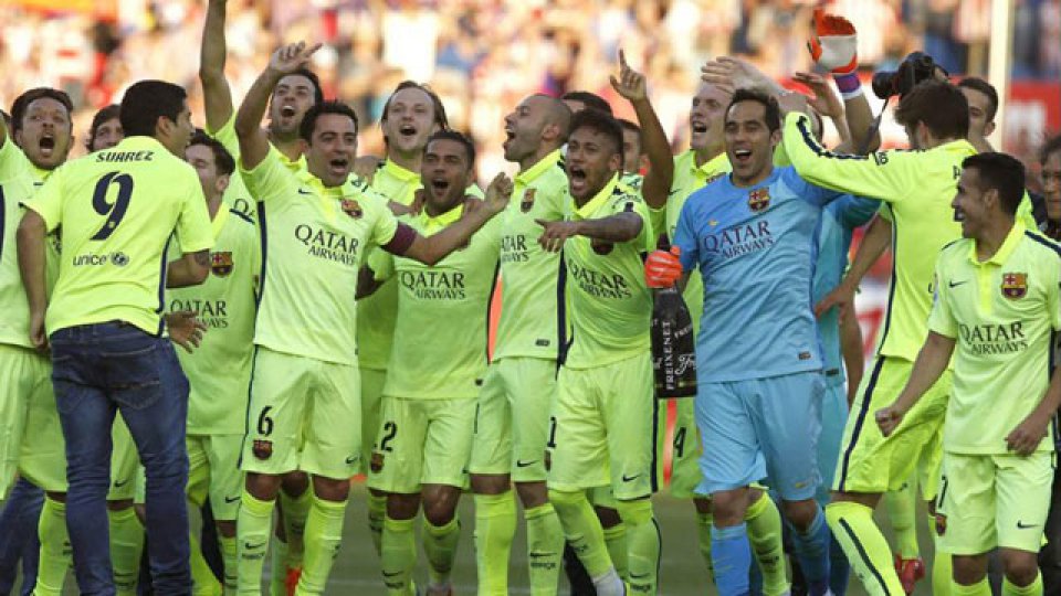 El festejo del Barcelona.