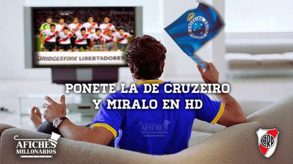 Las cargadas de River a Boca con los clásicos afiches.