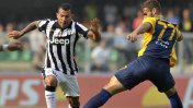 Juventus empató con Hellas Verona: Tevez falló un penal y no pudo ser goleador del Calcio