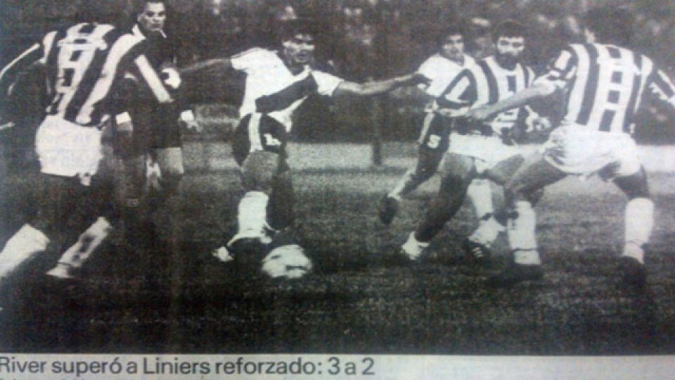 El Millonario y Liniers se cruzaron en 1986 y fue victoria de la Banda.