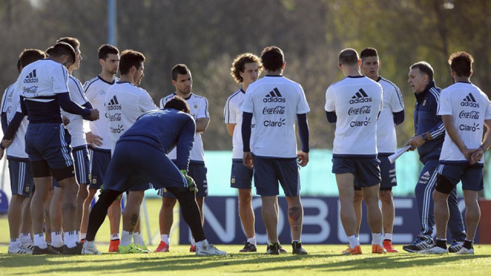 Segunda práctica en Ezeiza de la Selección.