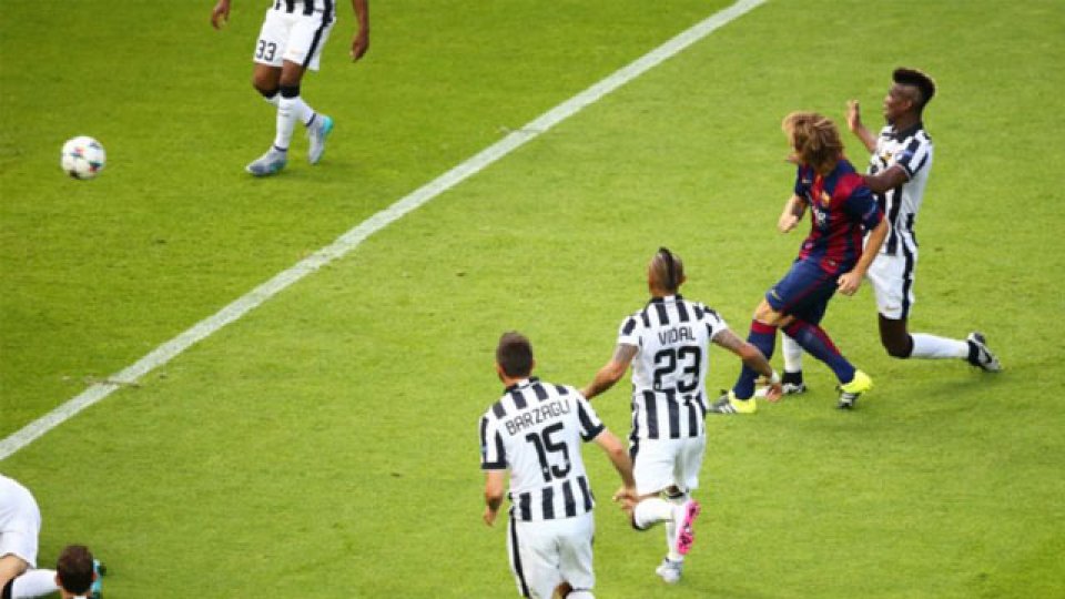 El Barsa golpeó primero en el Olímpico con el gol de Rakitic.