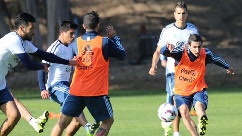 La Selección entrenó en Chile.