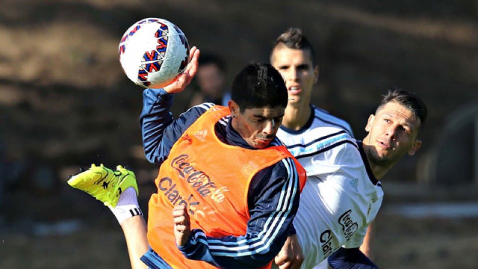 La Selección entrenó en Chile.