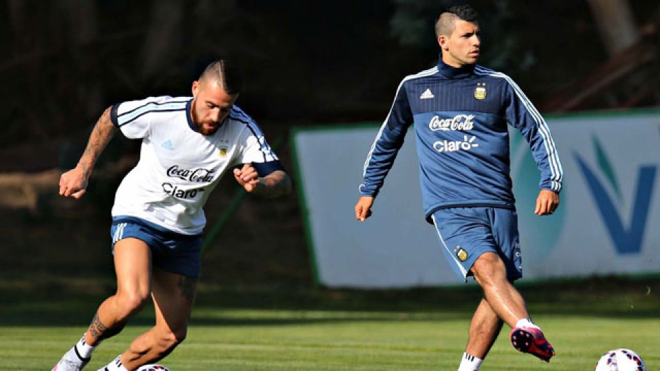 La Selección entrenó en Chile.