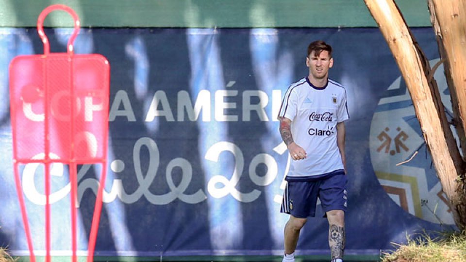 Lionel Messi, en La Serena.