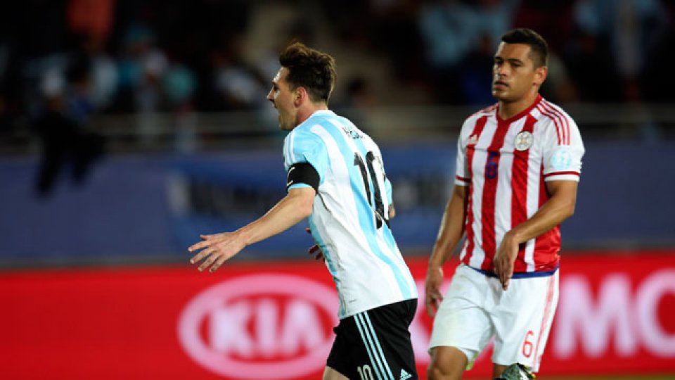 La Pulga sigue sumando goles con la Albiceleste.