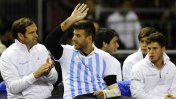 Del Potro acompañó al equipo argentino y fue ovacionado por el público