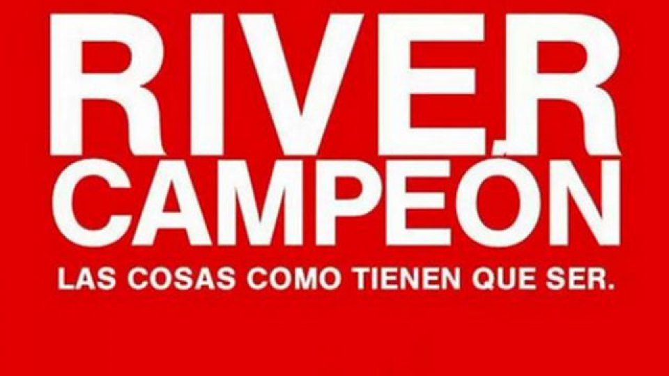 River celebra el nuevo título gastando a Boca.
