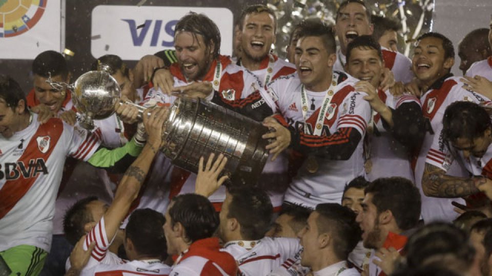 River festejó la Copa Libertadores.