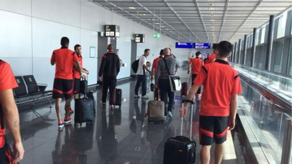 River, flamante campeón de la Copa Libertadores de América, llegó a Frankfurt.