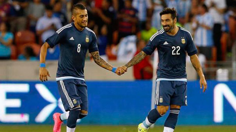 Lavezzi fue una de las figuras del amistoso.