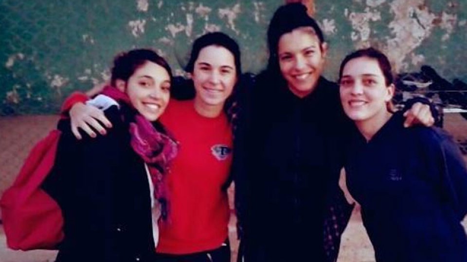 Las chicas de Talleres, juntas por la causa.
