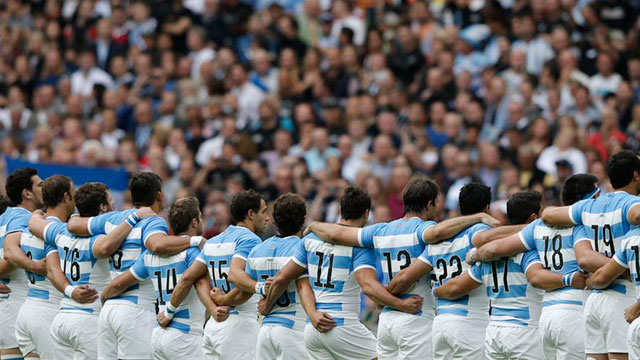 Los Pumas y la conmovedora entonación del himno argentino - Superdeportivo.com.ar