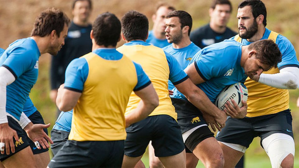 Los Pumas se entrenaron en Londres.