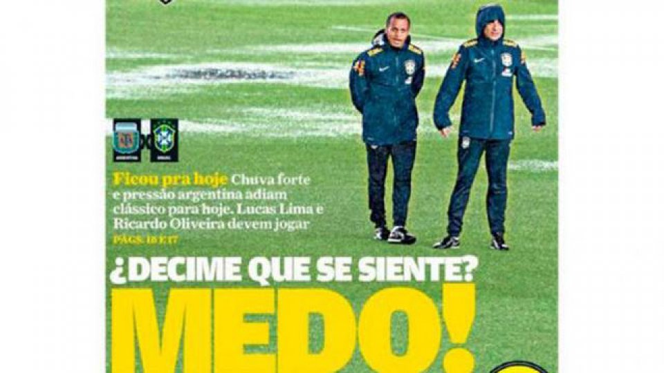 Los brasileños dicen que el clásico se suspendió por &quot;miedo&quot;.