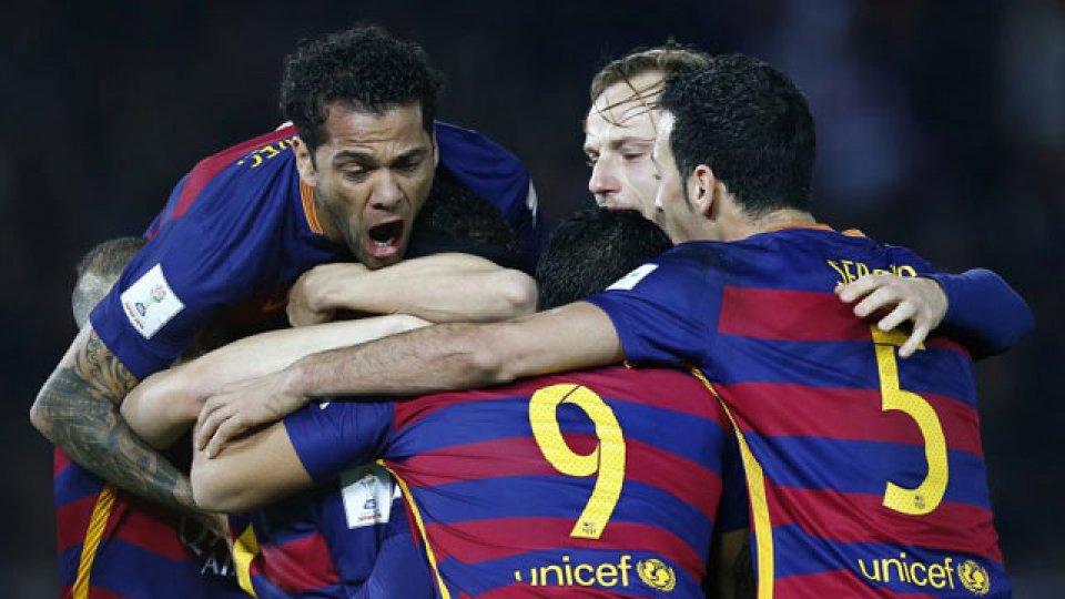 El festejo del Barcelona.