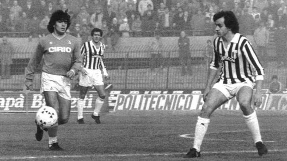 Maradona y Platini en la temporada 1986/87.