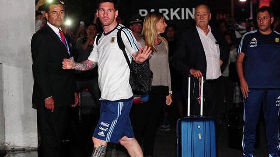 Messi y la Selección se instalaron en Chile.
