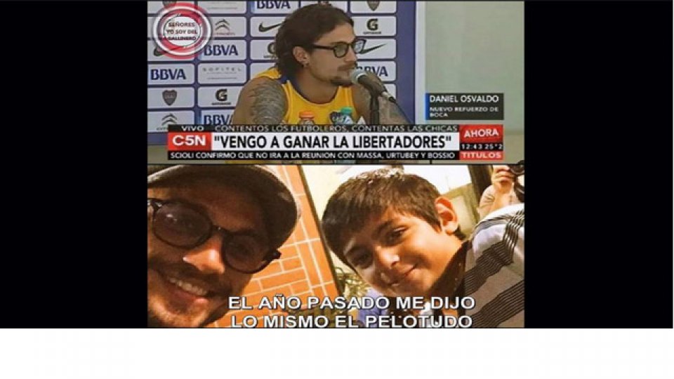 La polémica salida del Loco de Boca generó las burlas de los hinchas de River.