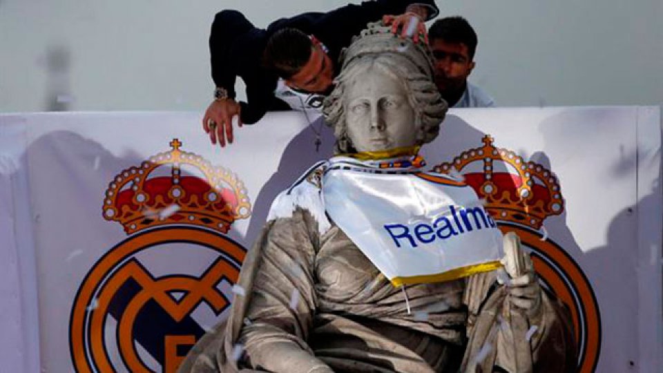 Real Madrid festejó la obtención de la Liga de Campeones.