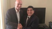 El encuentro de Diego Maradona con Gianni Infantino en París