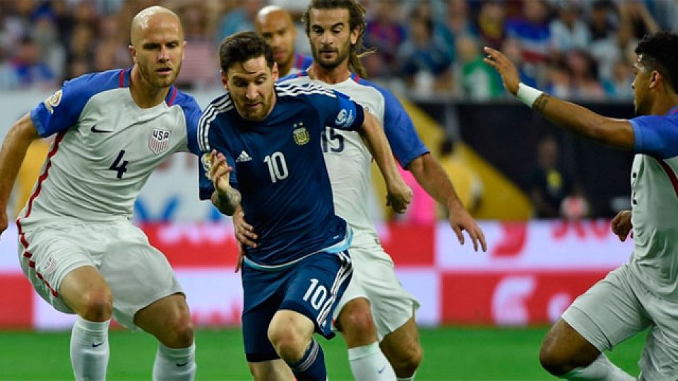 Messi, con la marca de los norteamericanos.