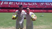 Matías Kranevitter y Joaquín Correa fueron presentados como nuevos jugadores del Sevilla