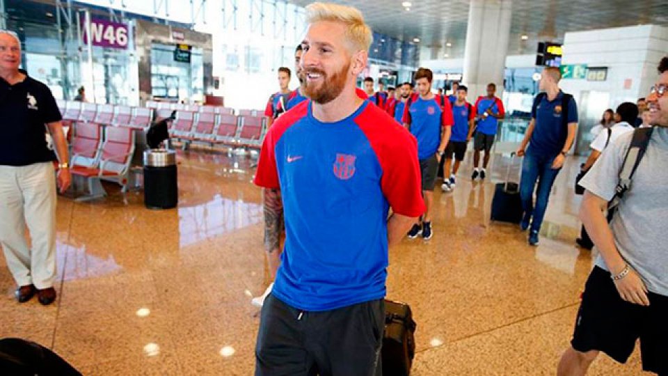 Messi se sumó a la pretemporada con el Barcelona.